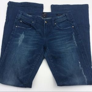 Vigoss Distressed Flare Jeans